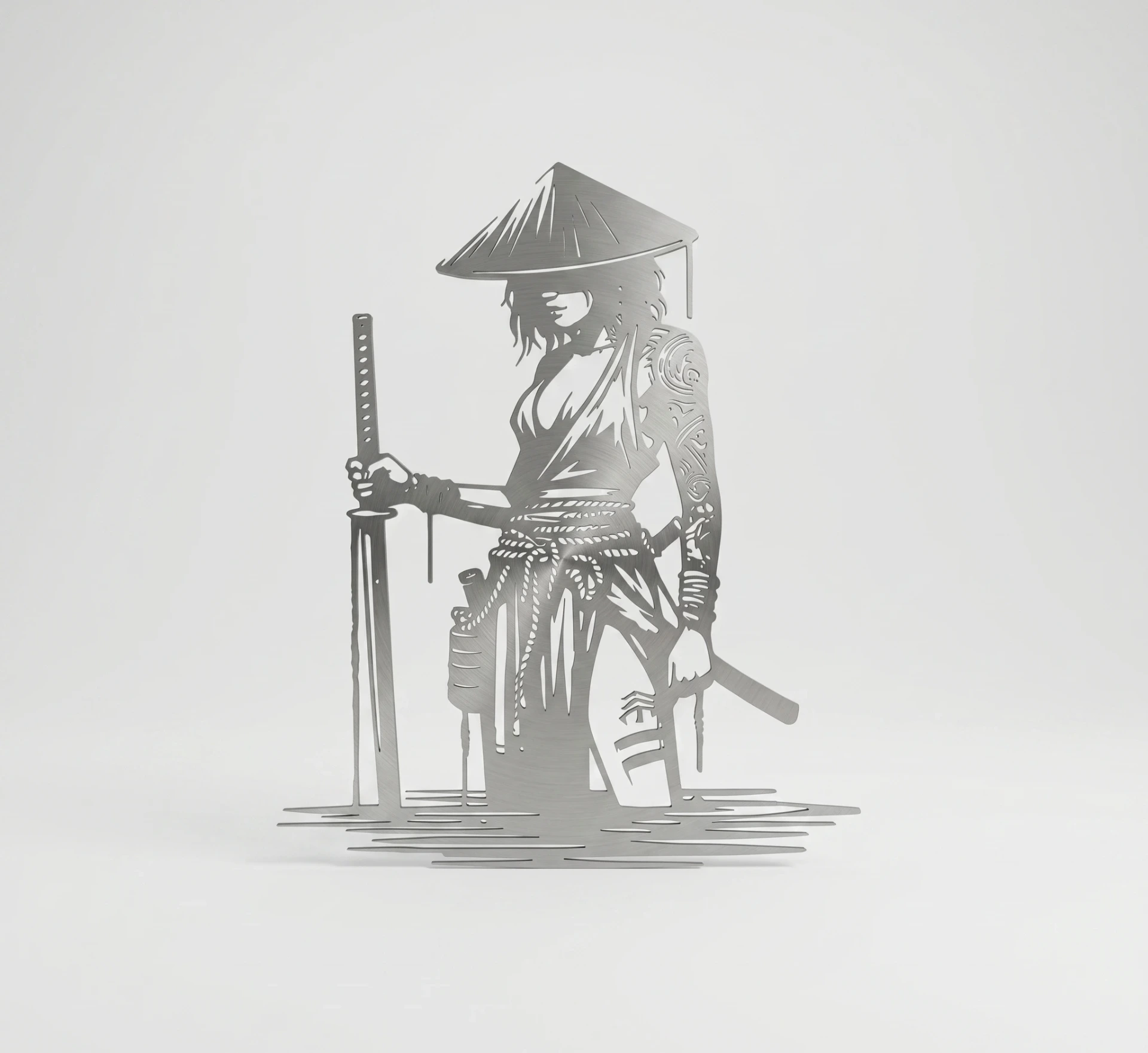 Samuraï (S (24x16cm), Inox)