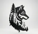 Loups forêt