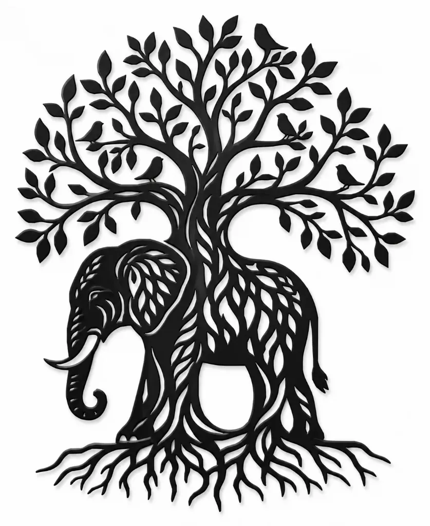 éléphant arbre de vie